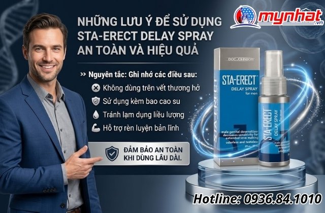 Những lưu ý để sử dụng Sta-Erect Delay Spray an toàn và hiệu quả