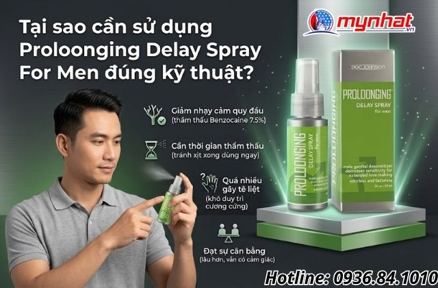Tại sao cần sử dụng Proloonging Delay Spray For Men đúng kỹ thuật?