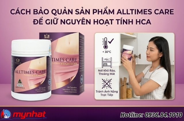 cách bảo quản sản phẩm alltimes care platinum weightloss để giữ nguyên hoạt tính 