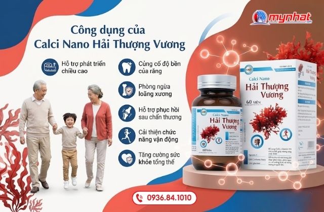 Công dụng của Calci Nano Hải Thượng Vương