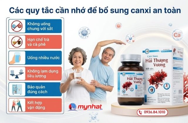 Các quy tắc cần nhớ để bổ sung canxi an toàn