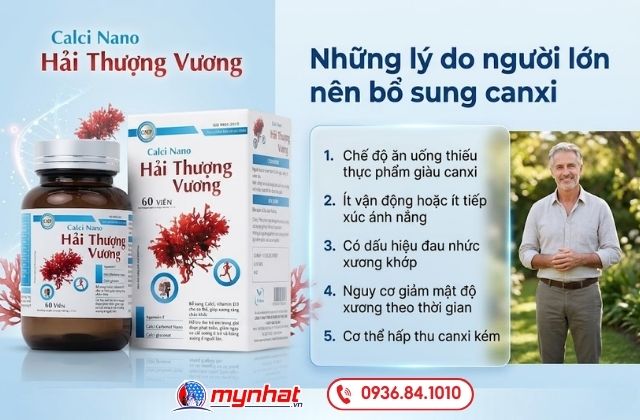 Những lý do người lớn nên bổ sung canxi