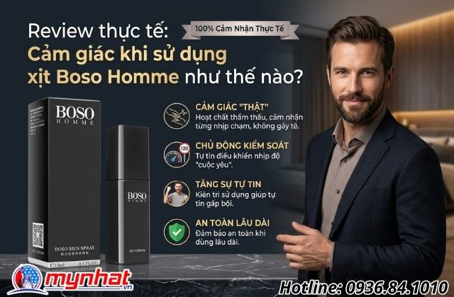 Review thực tế: Cảm giác khi sử dụng xịt Boso Homme như thế nào?