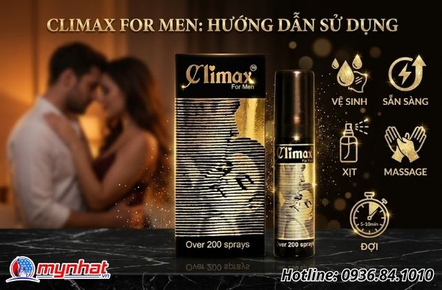 Hướng dẫn quy trình sử dụng Climax For Men chuẩn xác nhất