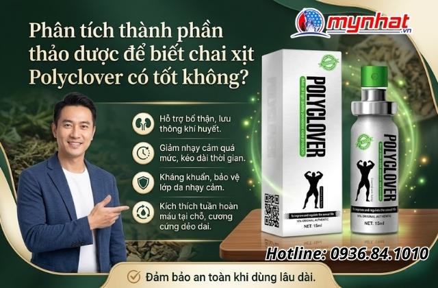 Phân tích thành phần thảo dược để biết chai xịt Polyclover có tốt không?