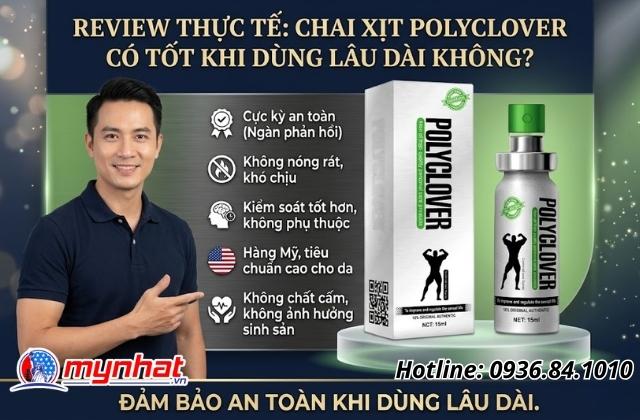 Review thực tế: Chai xịt Polyclover có tốt khi dùng lâu dài không?