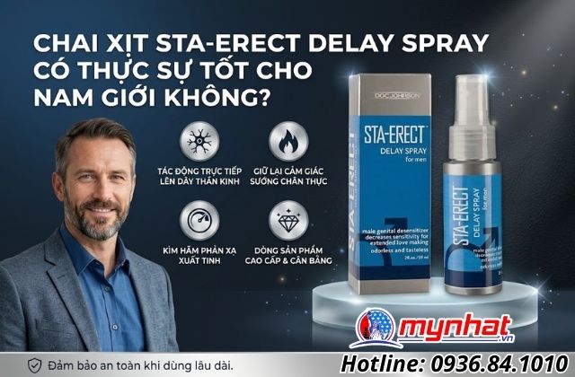 Chai xịt Sta-Erect Delay Spray có thực sự tốt cho nam giới không?