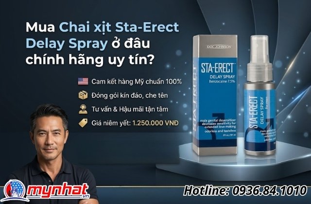 Mua Chai xịt Sta-Erect Delay Spray ở đâu chính hãng uy tín?