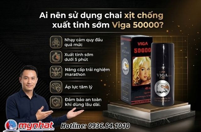 Ai nên sử dụng chai xịt chống xuất tinh sớm Viga 50000?