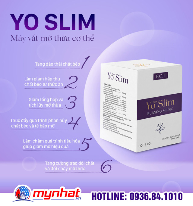 Công dụng của giảm cân Yo Slim