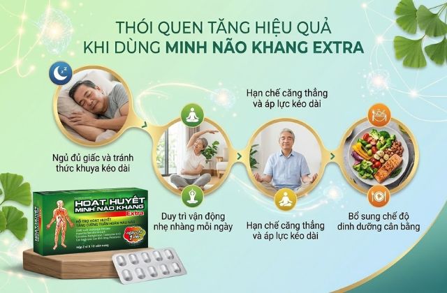 Thói Quen Tăng Hiệu Quả Khi Dùng Minh Não Khang Extra