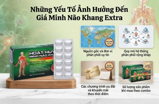 Những Yếu Tố Ảnh Hưởng Đến Giá Minh Não Khang Extra