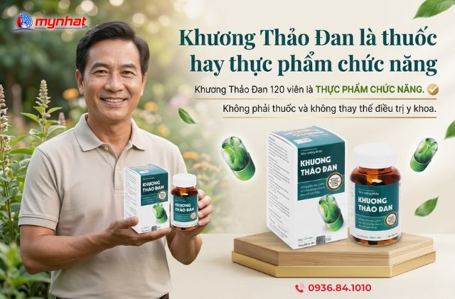 Khương Thảo Đan 120 viên là  hay thực phẩm chức năng