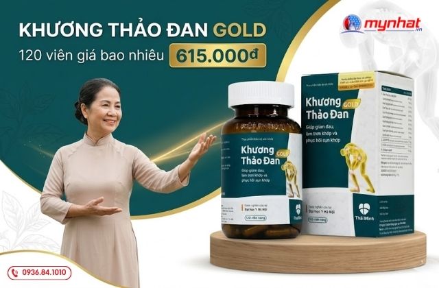 Khương Thảo Đan Gold 120 viên giá bao nhiêu