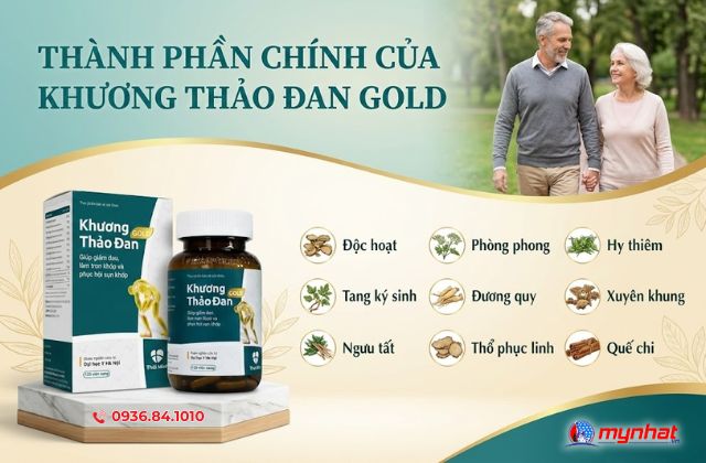 Thành phần chính của Khương Thảo Đan Gold