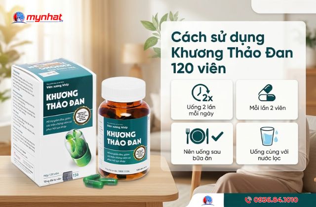 Cách sử dụng Khương Thảo Đan 120 viên