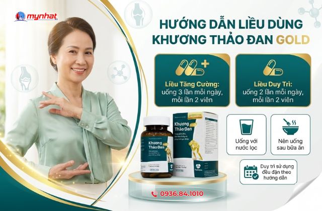 Liều dùng Khương Thảo Đan Gold 120 viên