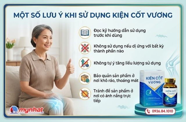 Một số lưu ý khi sử dụng Kiện Cốt Vương