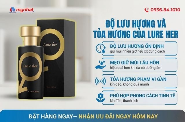 Độ Lưu Hương Và Tỏa Hương Của Lure Her Có Tốt Không?
