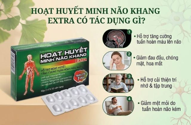 Hoạt Huyết Minh Não Khang Extra Có Tác Dụng Gì