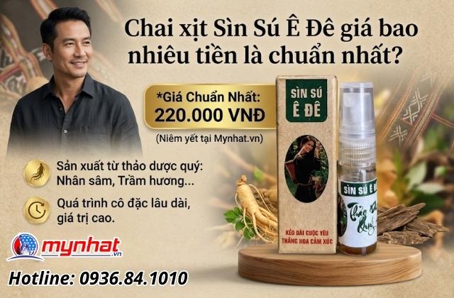 Chai xịt Sìn Sú Ê Đê giá bao nhiêu tiền là chuẩn nhất?
