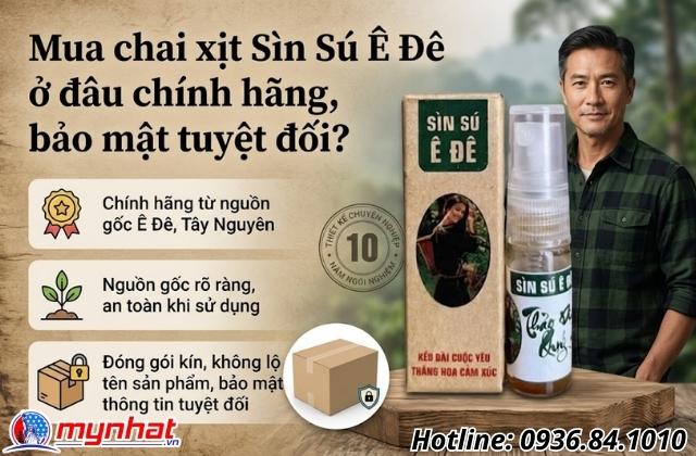 Mua chai xịt Sìn Sú Ê Đê ở đâu chính hãng, bảo mật tuyệt đối?