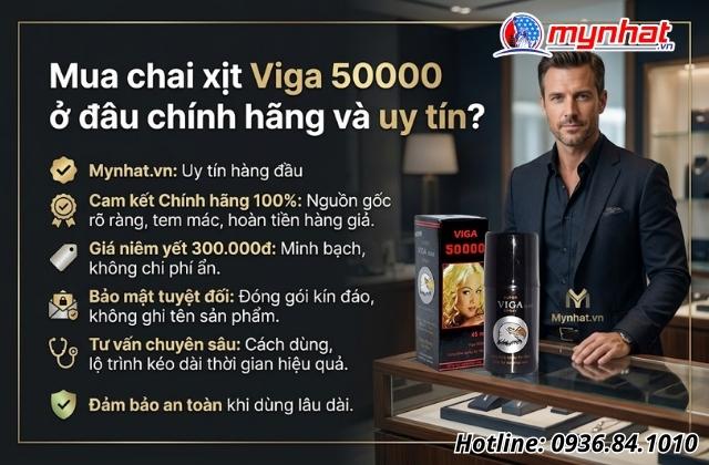 Mua chai xịt Viga 50000 ở đâu chính hãng và uy tín?