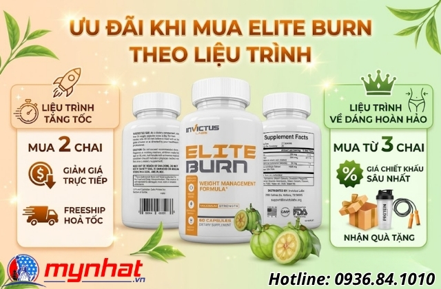 các ưu đãi khi mua viên uống giảm cân Elite Burn