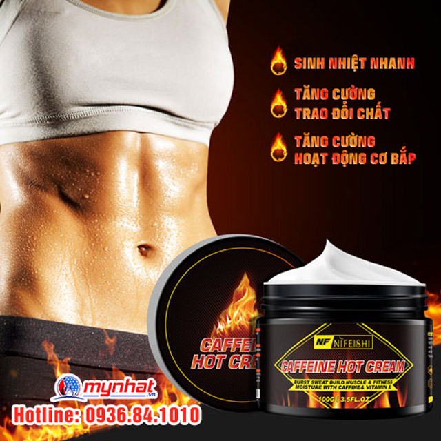 Công dụng nổi bật của Nifeshi Caffeine Hot Cream