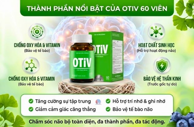 Thành phần của Otiv 60 viên
