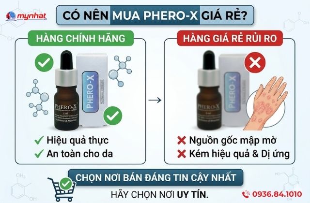 Có nên mua Phero-X giá rẻ không?