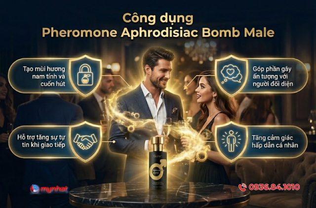 Công dụng của Pheromone Aphrodisiac Bomb Male
