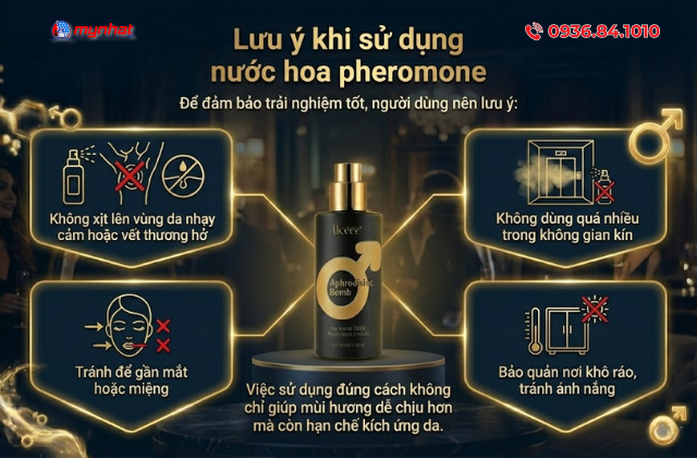 Lưu ý khi dùng Pheromone Aphrodisiac Bomb Male