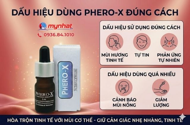 Dấu hiệu cho thấy bạn đang dùng Phero-X đúng cách
