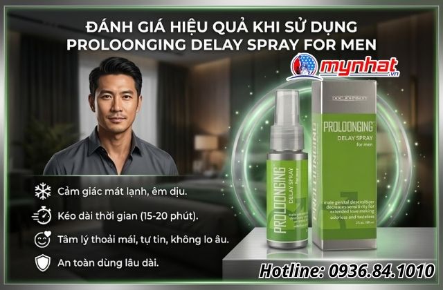 Đánh giá hiệu quả khi sử dụng Proloonging Delay Spray For Men