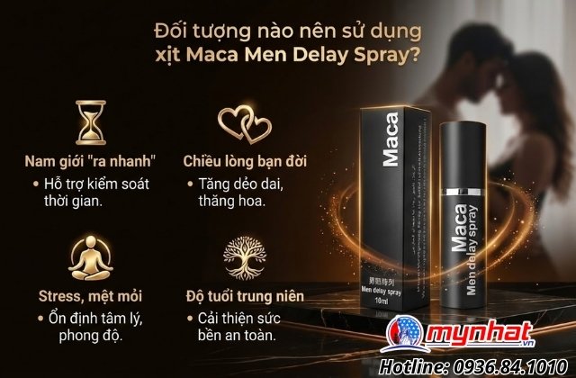 Đối tượng nào nên sử dụng xịt Maca Men Delay Spray?