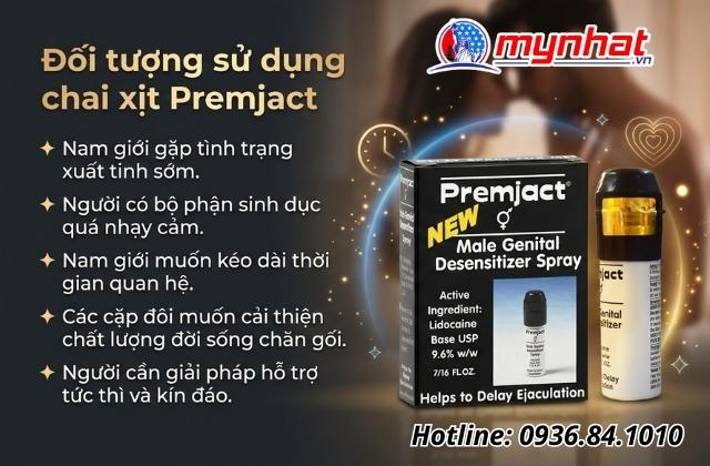 Đối tượng sử dụng chai xịt Premjact