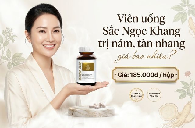 Viên uống Sắc Ngọc Khang trị nám, tàn nhang giá bao nhiêu