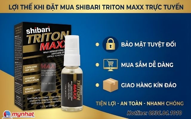 Lợi thế khi đặt mua Shibari Triton Maxx trực tuyến