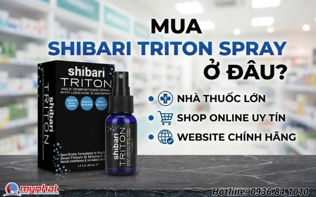 Mua chai xịt Shibari Triton Spray ở đâu?