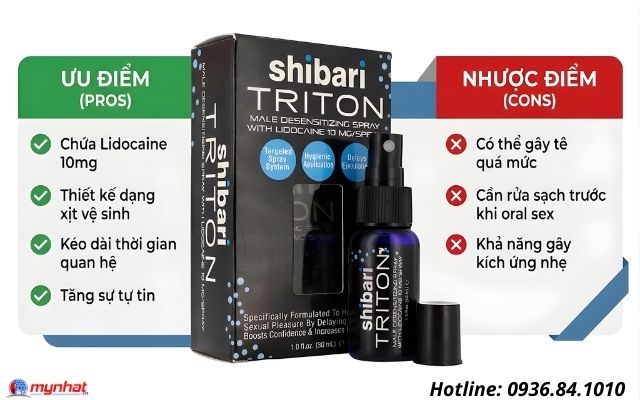 Ưu và nhược điểm của Shibari Triton Spray