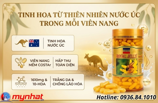 viên uống sữa ong chúa costar royal jelly