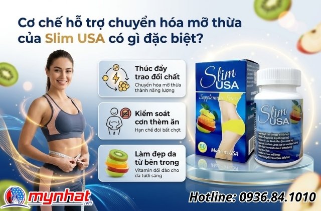 Cơ chế hỗ trợ chuyển hóa mỡ thừa của Slim USA có gì đặc biệt?