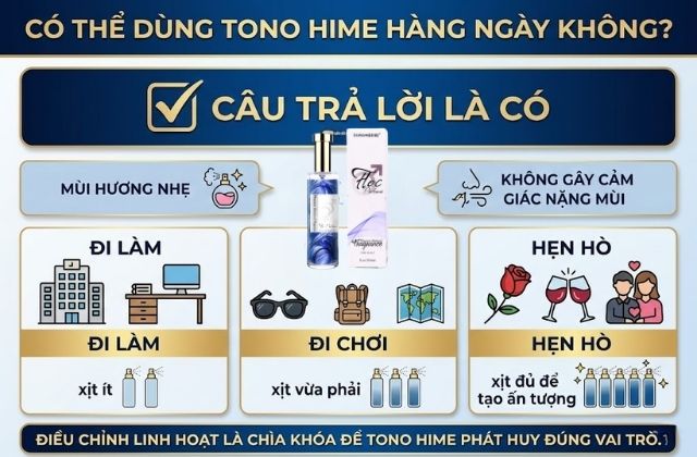 Có thể dùng Tono Hime hằng ngày không?