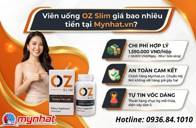 Viên uống OZ Slim giá bao nhiêu tiền tại Mynhat.vn?