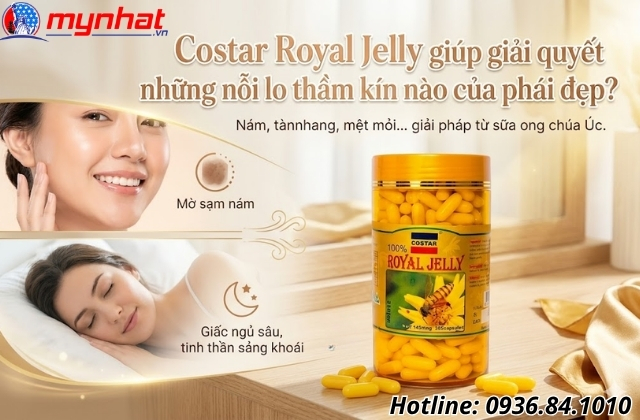 Costar Royal Jelly giúp cải thiện phái đẹp