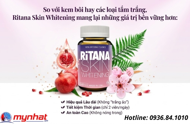 viên uống ritana skin whitening có những giá trị gì