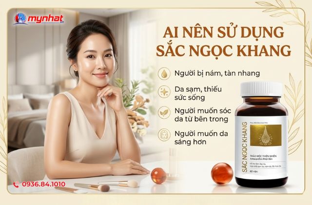 Những đối tượng nên sử dụng viên uống Sắc Ngọc Khang