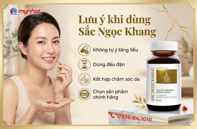 Những lưu ý quan trọng khi sử dụng viên uống Sắc Ngọc Khang
