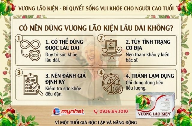 Có nên dùng Vương Lão Kiện lâu dài không